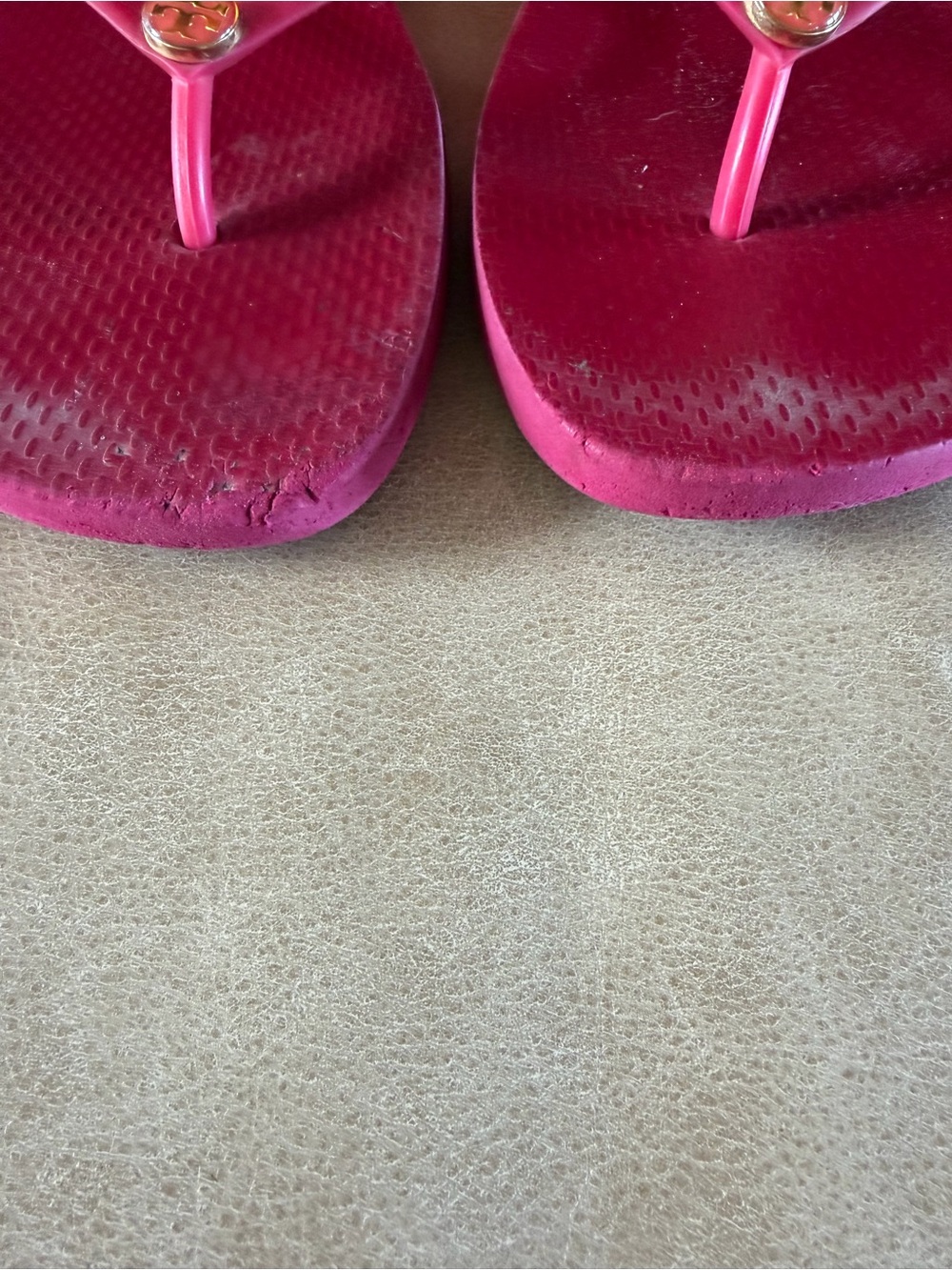 Tory Burch Pink Flip Flop Sandals women’s Size 11 - Picture 4 of 5